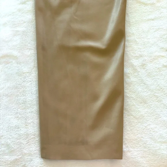 DKNY Faux Leather High Waist Tan Pants--Sz XL - Picture 14 of 16